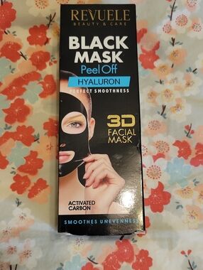 Revuele Black Peel-Off Hyaluron 3D Facial Mask - Black